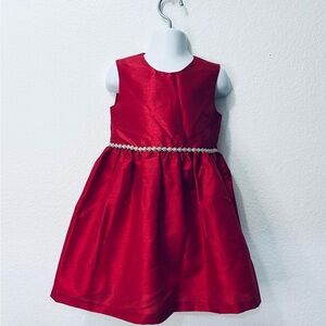 Katie M Red Dress w/ Rhinestones